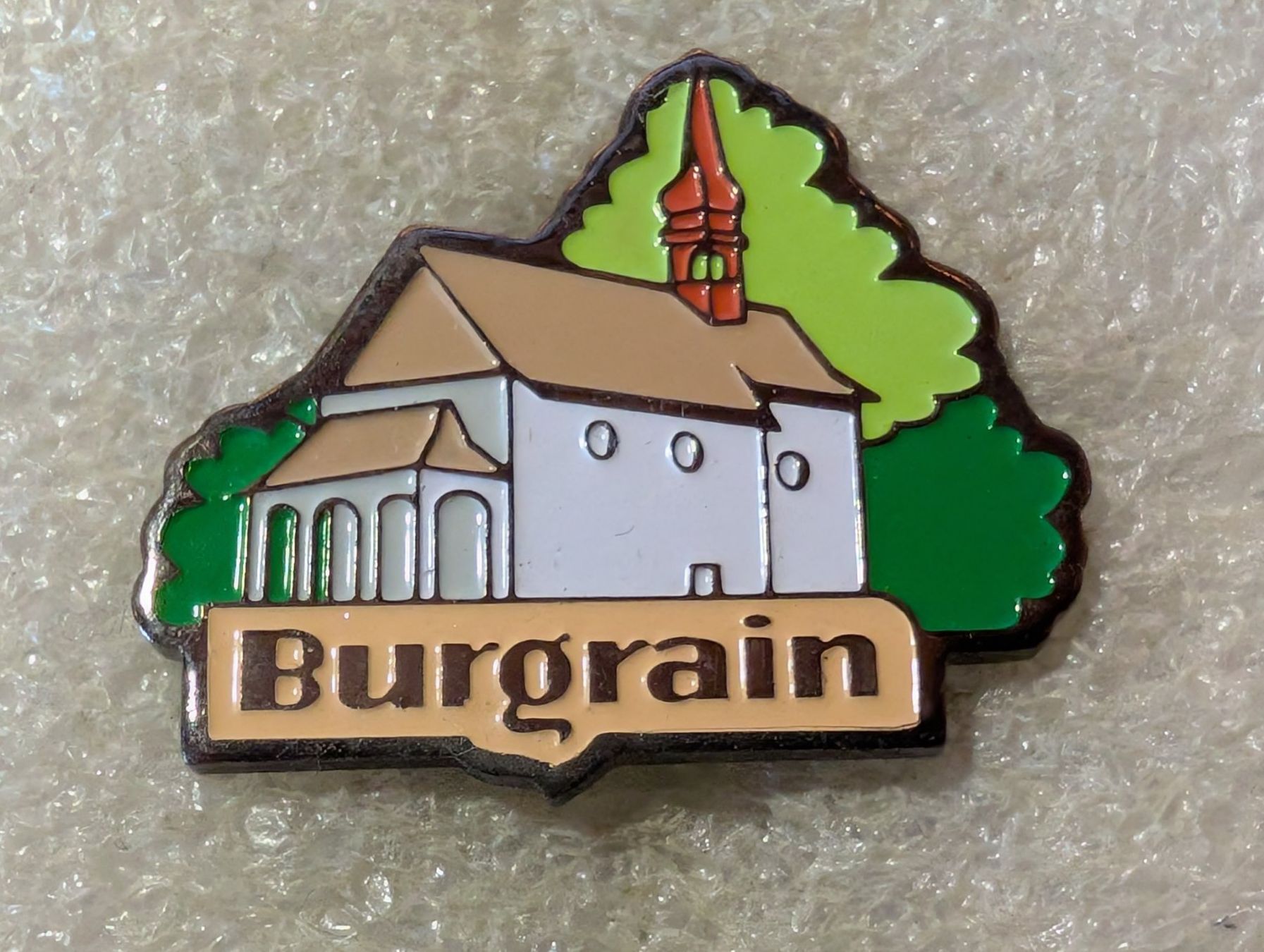 Placchette & Badge: Anstecknadel 185: Burgrain – Usato da Oppligen venduto da Pin-Fall-Shop