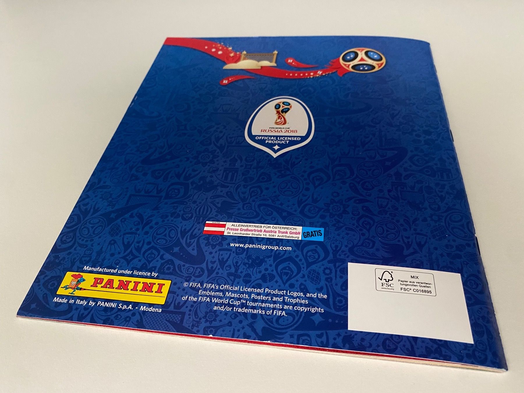 Panini Album: Panini Leeralbum World Cup Russland 2018 – AUT-Version – Usato da Hergiswil LU venduto da FcMalkov 9