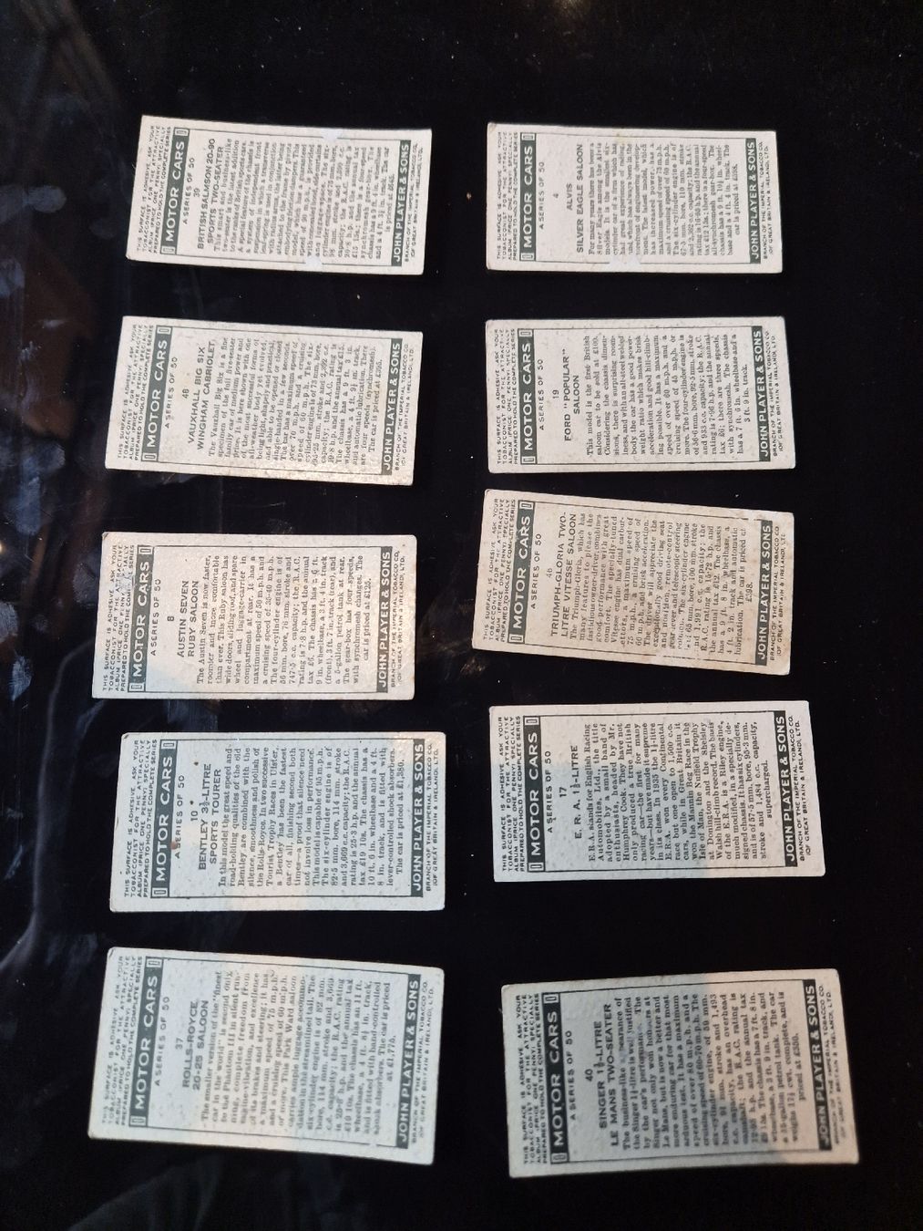 Sammelbilder & Trading cards: Zigarettenbilder Autos lot 16 – Gebraucht aus Hofstetten BE von hillhood 1