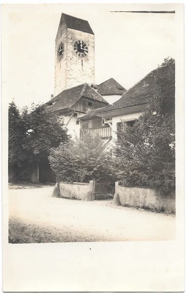 Cartoline postali: Amsoldingen Kirche und Pfarrhaus – Usato da Olten venduto da clotaldi