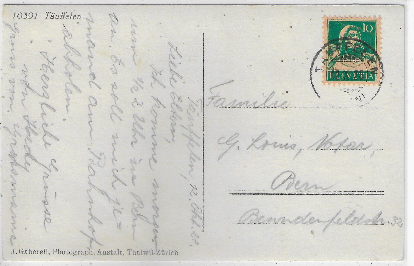 Cartoline postali: Täuffelen - Generalansicht – Usato da Ettingen venduto da Kartenplanet 1