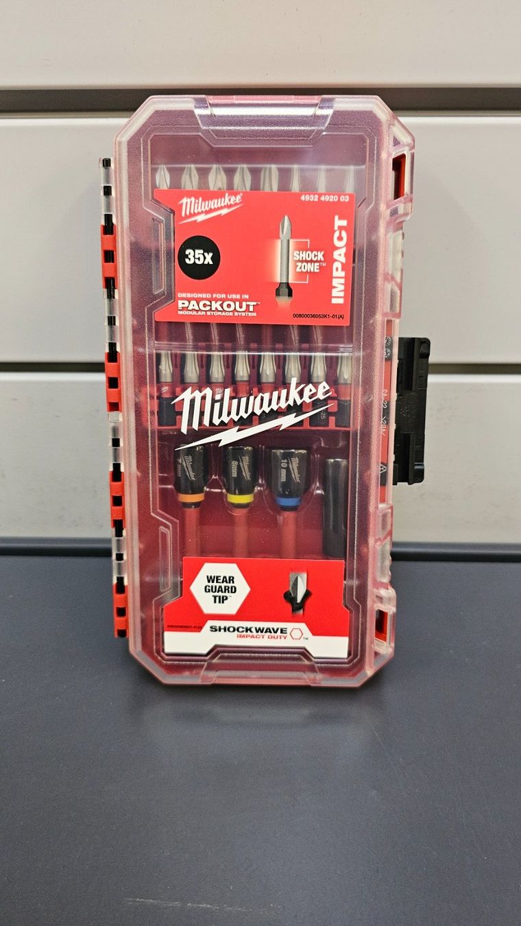 Milwaukee Tutti gli attrezzi: Milwaukee SHOCKWAVE Set Schrauberbits 35-teilig ab Fr. 1.- – Nuovo e nell'imballaggio originale da Koppigen venduto da Bracher_Mail-House 2