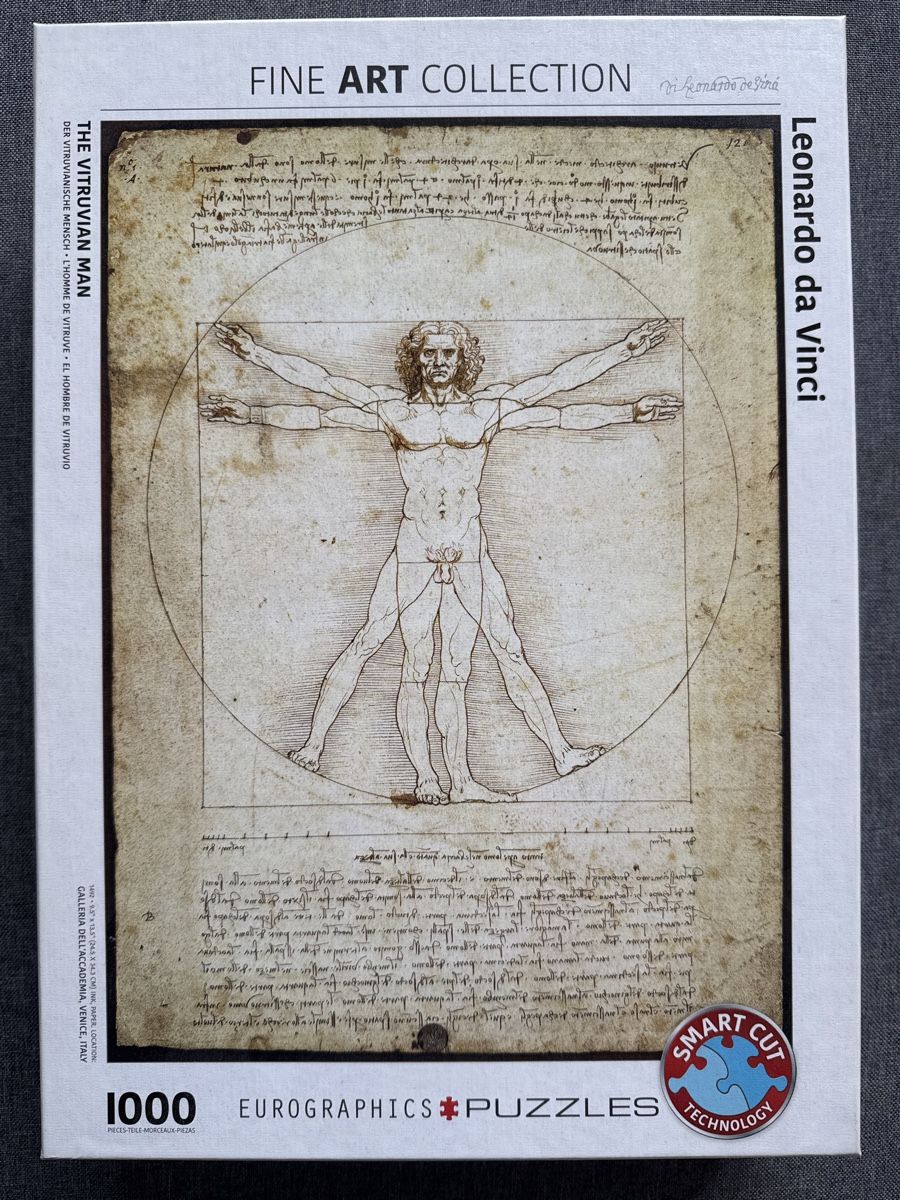 Puzzle: Leonardo da Vinci Vitruvian Man Puzzle 1000 – Usato da Basel venduto da ser_5v8v