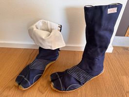 Japanische Zehenschuhe Tabis 44 Dunkelblau