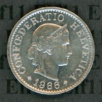 CHF___0.05 1966 stgl * nigelnagelneu! 5 Rappen