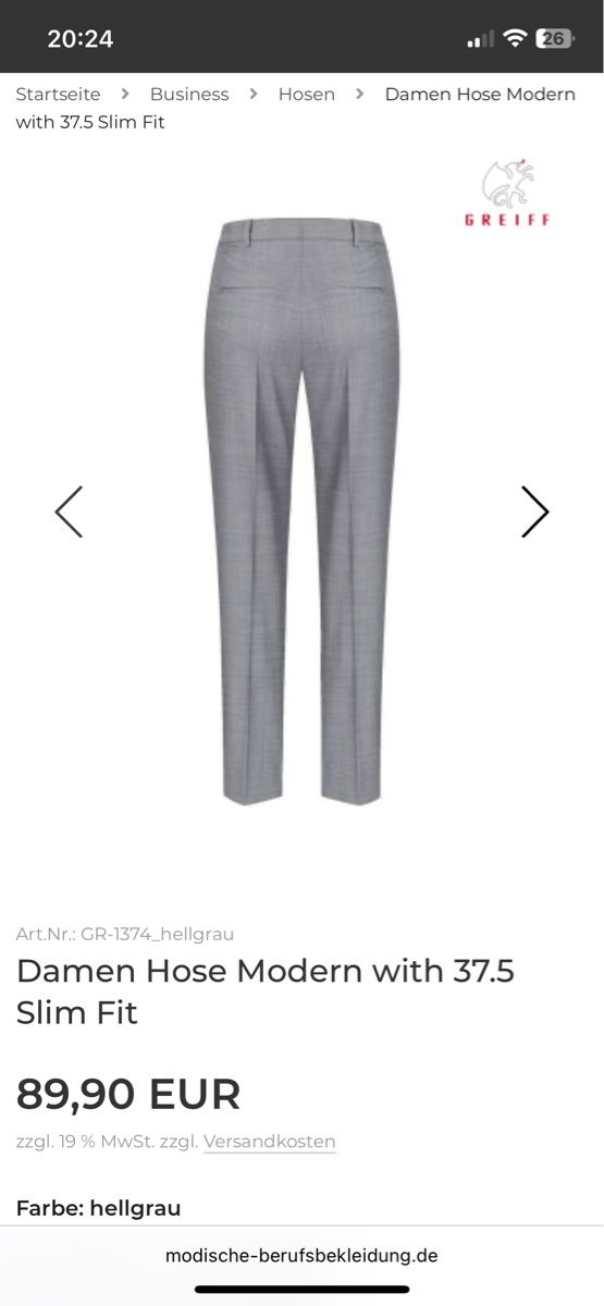 Pantaloni: Pantalon de tailleur / Anzughose – Nuovo (secondo la descrizione) da Grenchen venduto da Mina1811 1