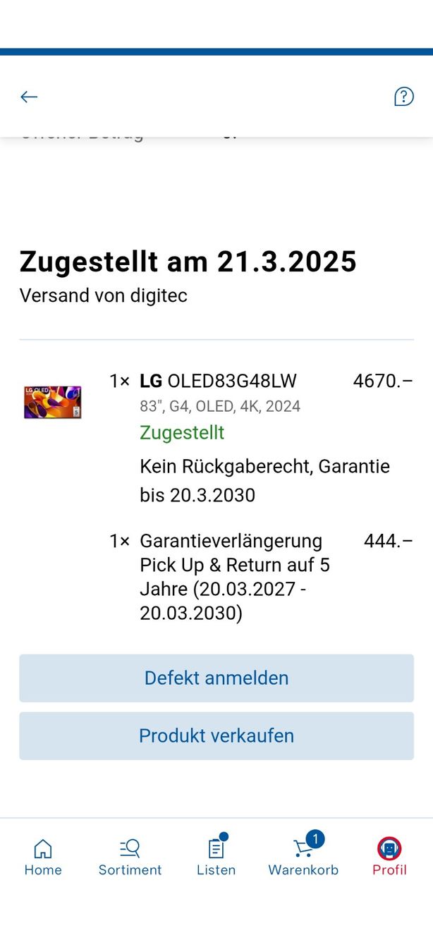LG Televisori: LG Oled 83Zoll G4 – Usato da Zell LU venduto da landolt4 2