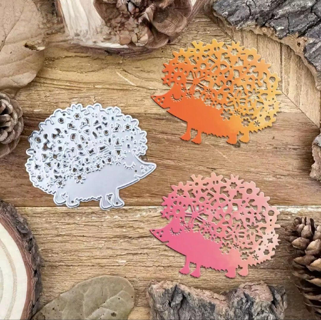 Sciablone: Stanzschablone Nr.1031, Igel mit Blumen – Nuovo e nell'imballaggio originale da Gretzenbach venduto da Fliegepilz56