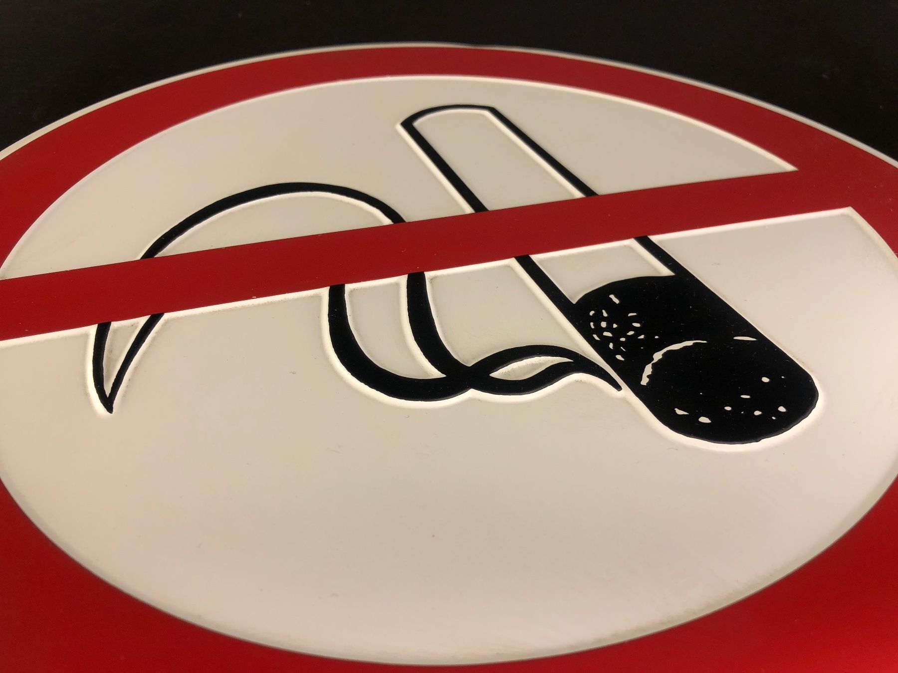 Insegne: Vintage Schild, Rauchen verboten, Raucherschild – Usato da Laufenburg venduto da industrial-silence 3