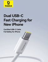 100W USB-C Kabel 2m ideal für iPhone 16 17 pro max / Macbook