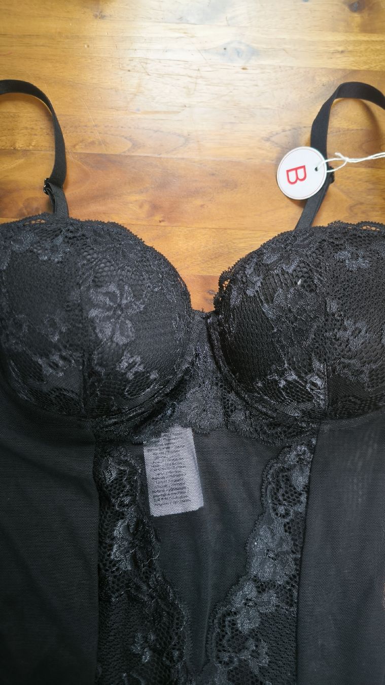 Yamamay Sonstige Unterwäsche: Schwarzer Body mit Spitze, neu mit Etikett, Grösse 75 B – Neu und originalverpackt aus Biel/Bienne von mar_vl8n 1