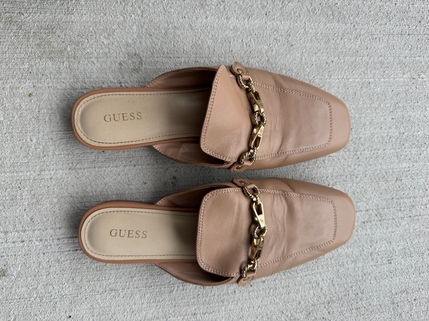 Guess Scarpe da donna: Guess Mules Sommerschuhe, Beige, Grösse 37 – Usato da Riehen venduto da ann_76jw 6