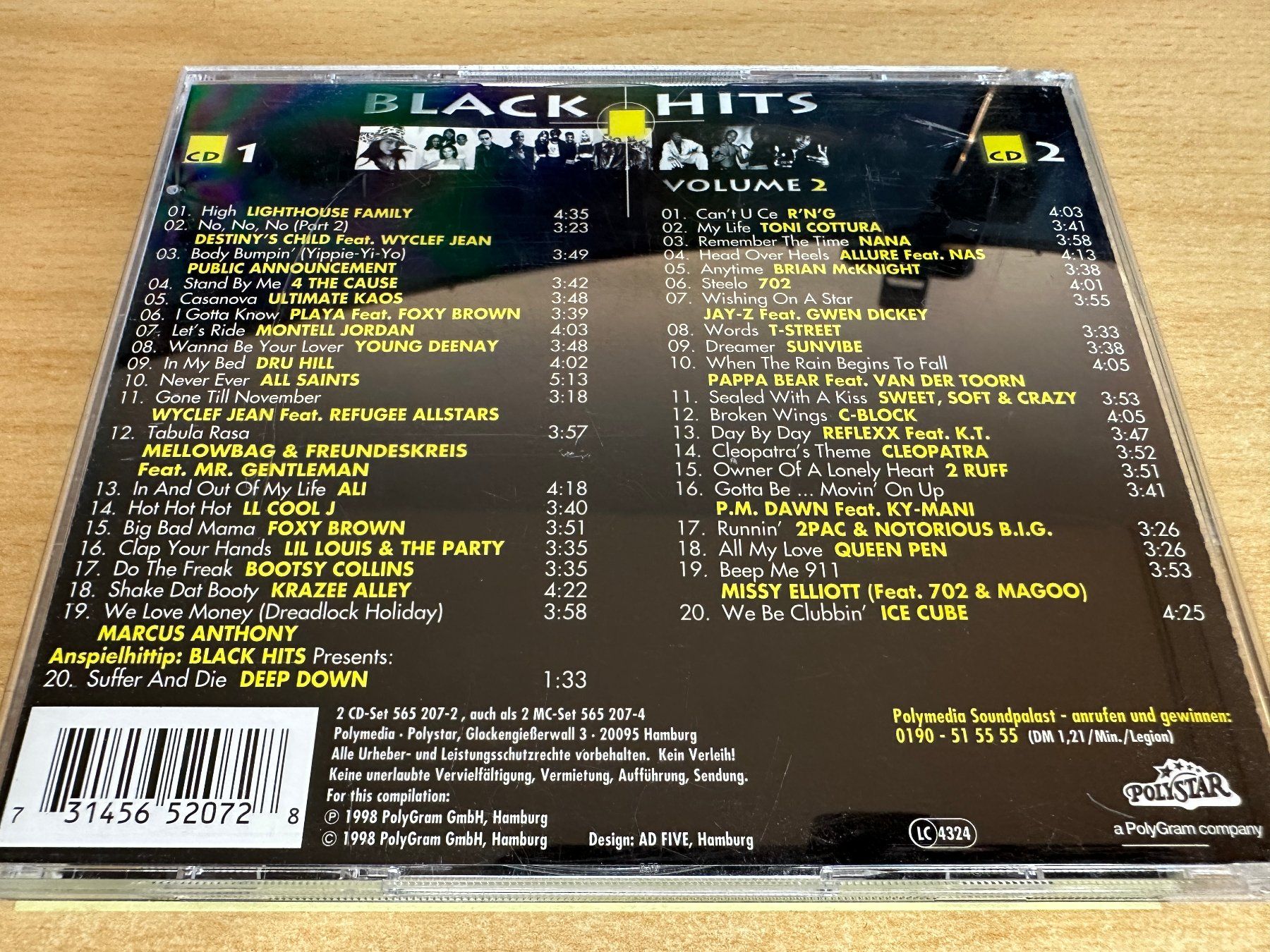 CDs: J0 Various – Black Hits Volume 2 - 2 CD – Gebraucht aus Rikon im Tösstal von Alpenmutz 1