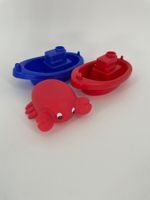 Kinder Badespielzeug Set: Krabbe & Boote