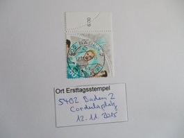 Voll Ort Ersttagsstempel aus 5402 Baden 2 Cordulaplatz