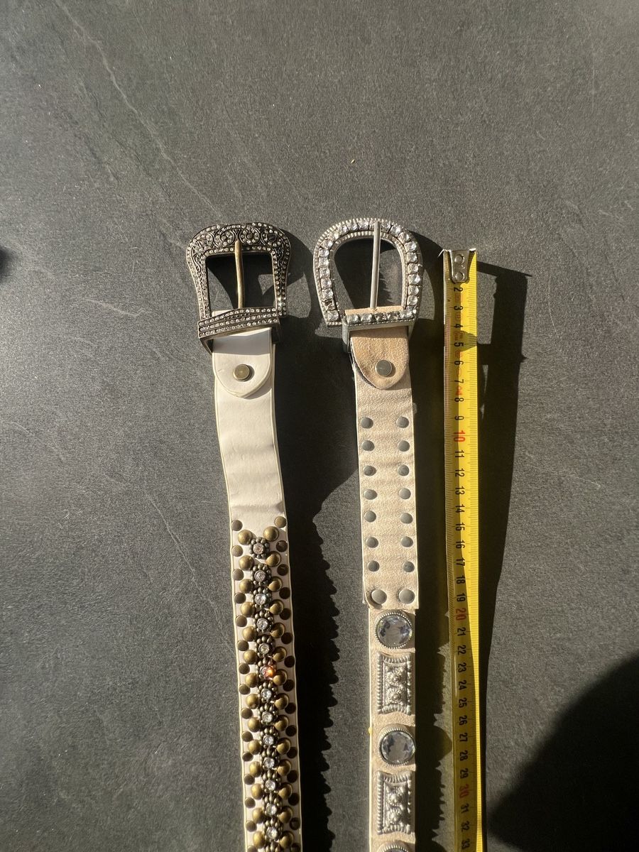 Gürtel: 2 Ceintures 1  Morgan strass et clous T 95 – Gebraucht aus Porrentruy von SYANKA 1