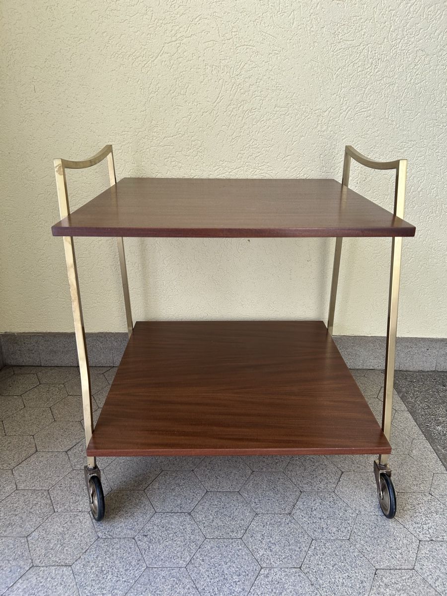Tavoli: Servierwagen mit Rollen Holz Mid Century  – Usato da Zürich venduto da ann_9fv5 1