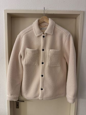 Zara Fleece / Teddy Overshirt Hemdjacke Grösse M Herren
