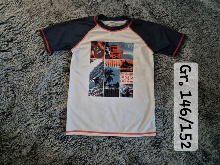Cooles Badeshirt, Surfer Motiv, Gr. 146/152, Top Zustand!