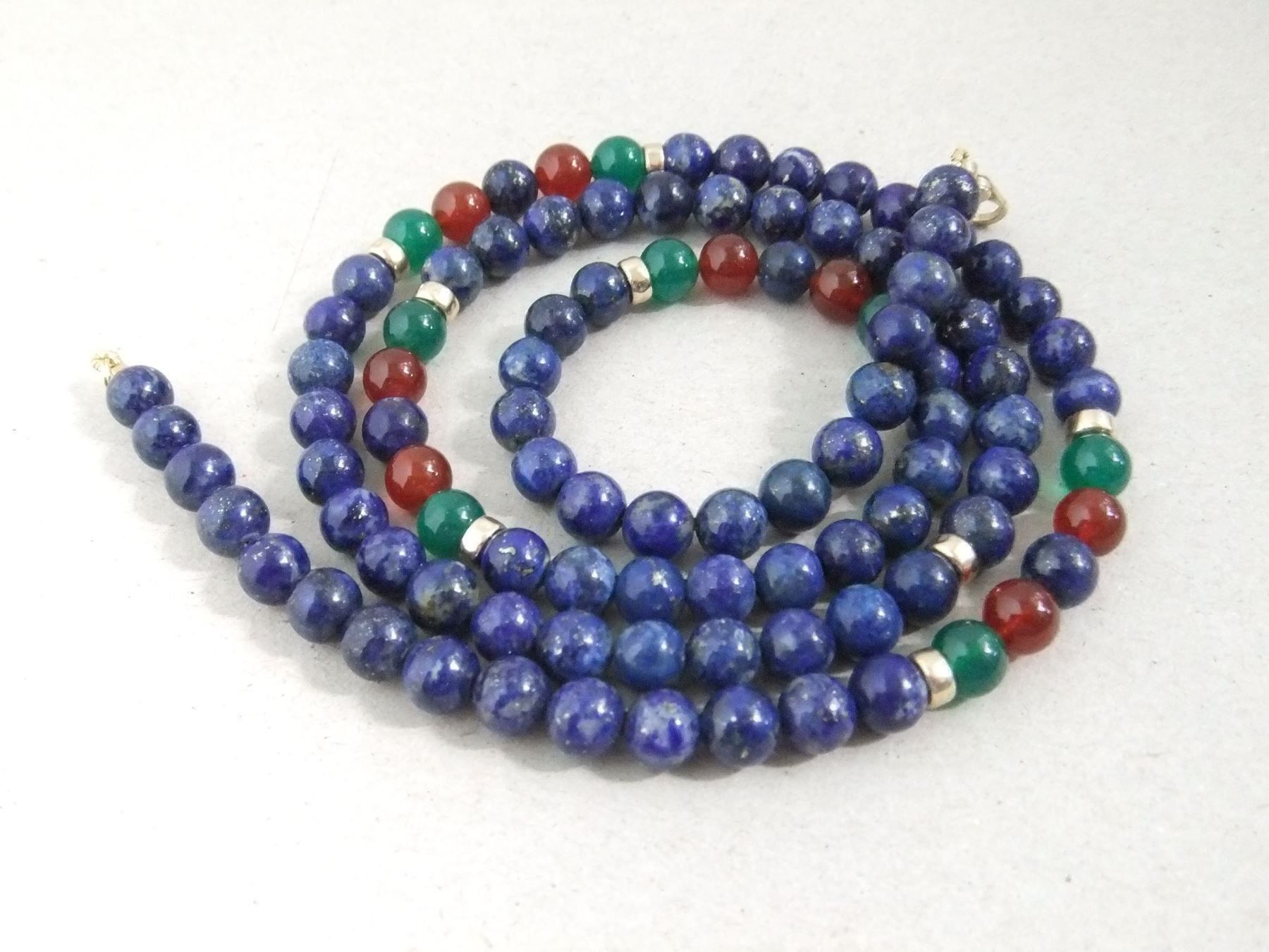 Catenine: Lapislazuli Kette - 375 Gold 9CT – Usato da Esslingen venduto da eintagammeer 2