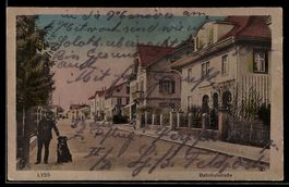 AK Lyss, Blick in die Bahnhofstrasse