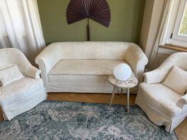 Vintage 2er Sofa + 2 Sessel (professionell gereinigt)