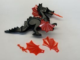 1 Stück /Cooler Lego Drache, schwarz-rot.