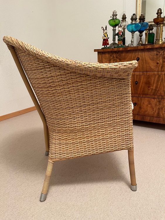 Sehr schöner Korbstuhl mit Sitzkissen Kaufen auf Ricardo