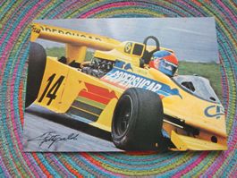 EMERSON FITTIPALDI BRA FORMEL1 ANTIKE DRUCK AUTOGRAMMKARTE