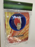 Fan Perücke Schweiz Fussball EM Neu Originalverpackt