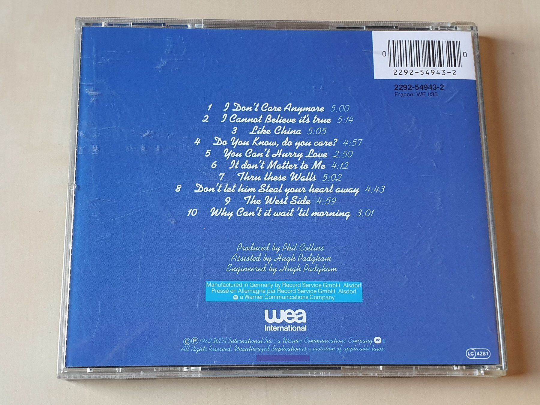 CD: Phil Collins Hello, I Must Be going! – Usato da Stansstad venduto da collectorsshop 1