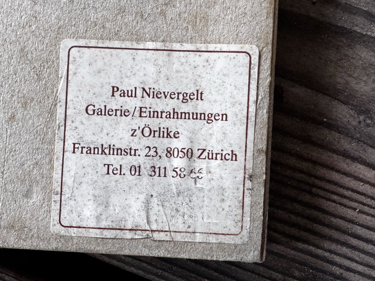 Dipinti: Hans Rudolf Strupler Mischtecnik auf Papier – Usato da Zürich venduto da Manubene 3