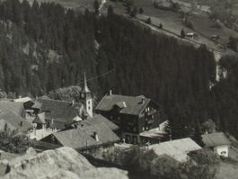 Pany , Kirche ,  Talblick 1939