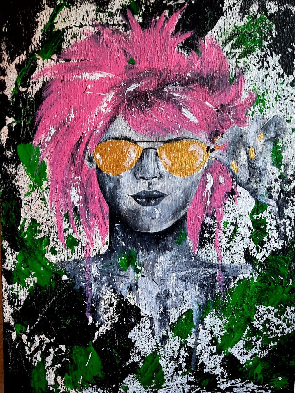 Dipinti: Acrylbild Pinky – Usato da Seuzach venduto da Sarina84
