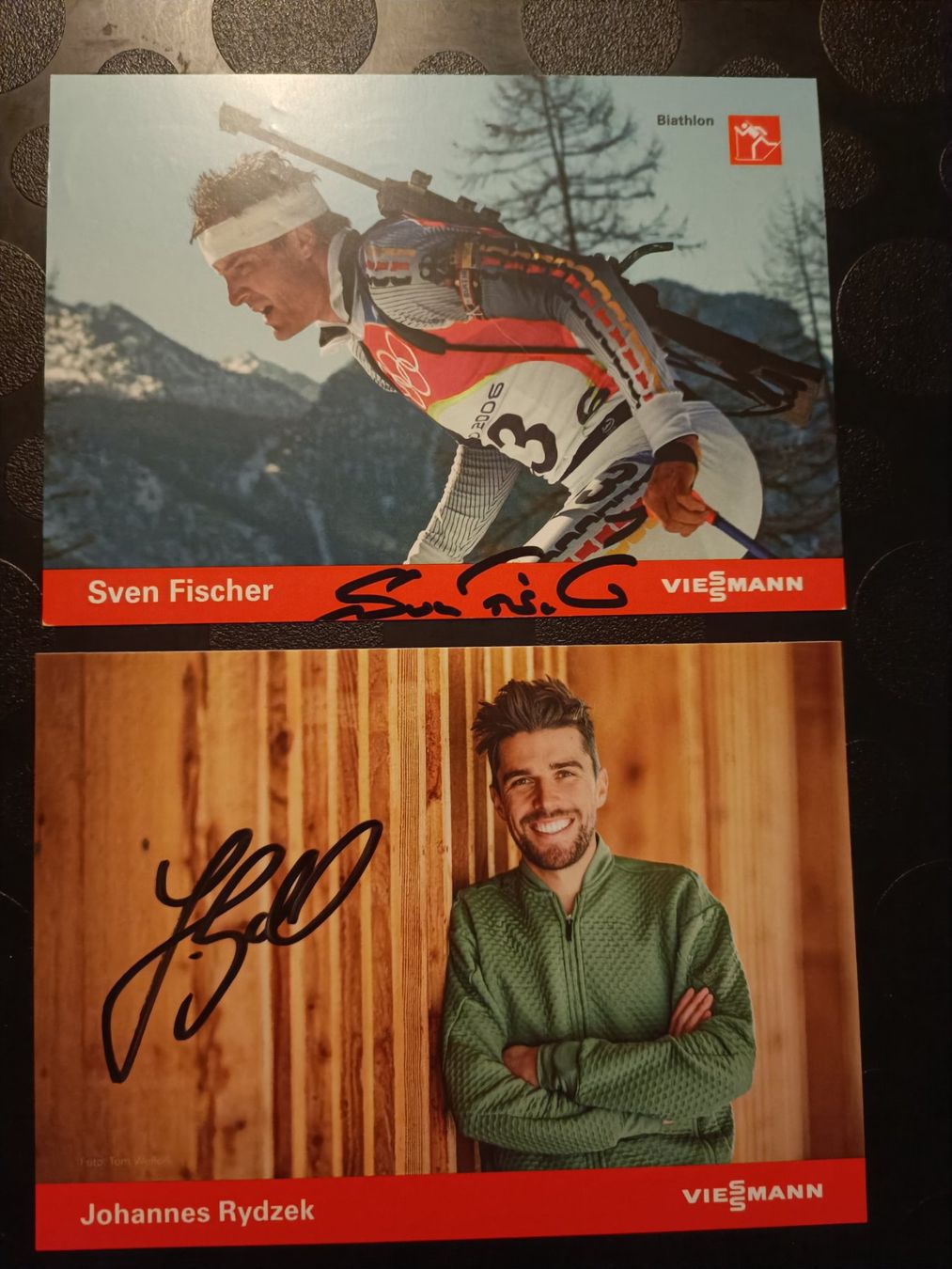 Autographes: Olympiasieger - 2 signierte Autogrammkarten-Set – D'occasion à Menziken par Artographs