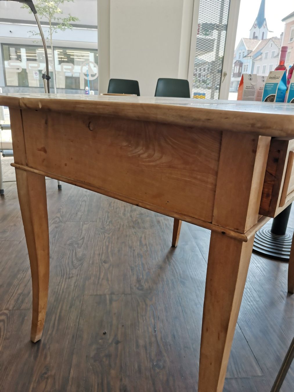Tavoli: Tisch mit Schubladen Holz hell gebraucht – Usato da Rorschach venduto da Vanc 4