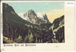 Rosenlaui, Well- und Wetterhorn 1902