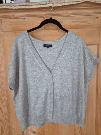 Caroll Paris Strickgilet grau Grösse S