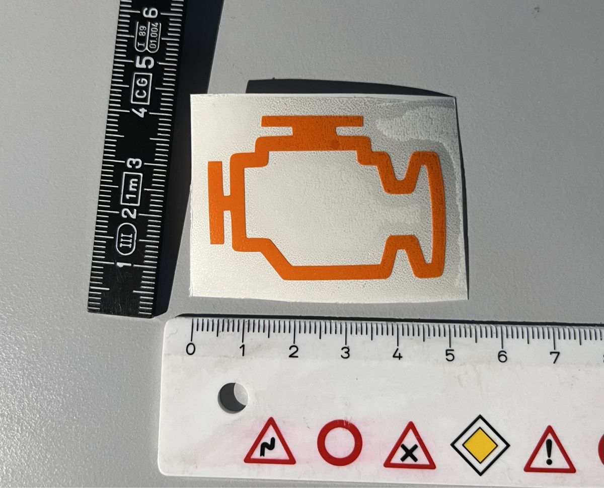 Sticker: Tuning Kleber - Motorkontrolleuchte – Nuovo (secondo la descrizione) da Burgdorf venduto da Caradhras
