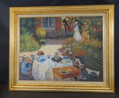 Gemaelde Monet Reproduktion Pasini gebraucht im Rahmen