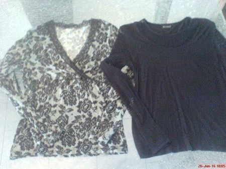 2 schöne sexy langarm Shirts Gr. M/38