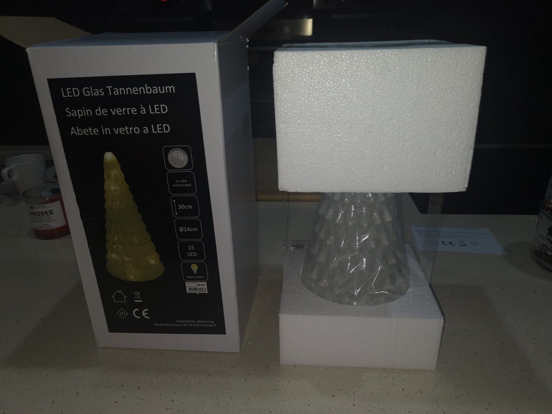Bicchieri: Sapin de verre à led – Nuovo e nell'imballaggio originale da Granges-Paccot venduto da jokko 3