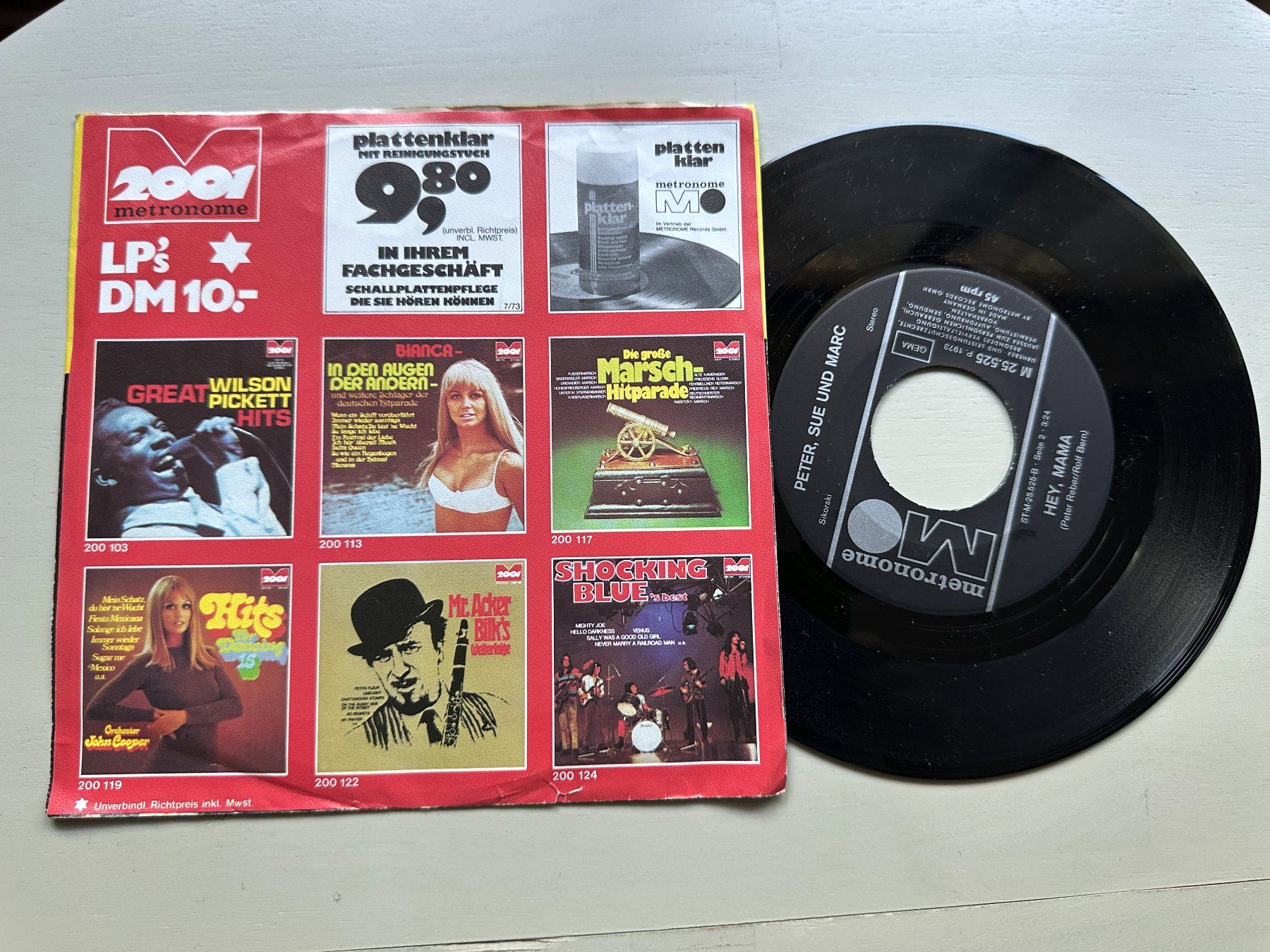 Dischi in vinile: PETER SUE & MARC SCHELL Single SWISS Kult Junger Morgen D – Usato da Basel venduto da Partridge 1