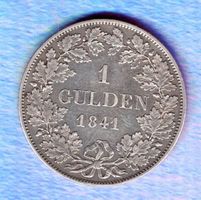 Germany coins 1 gulden 1841 silber