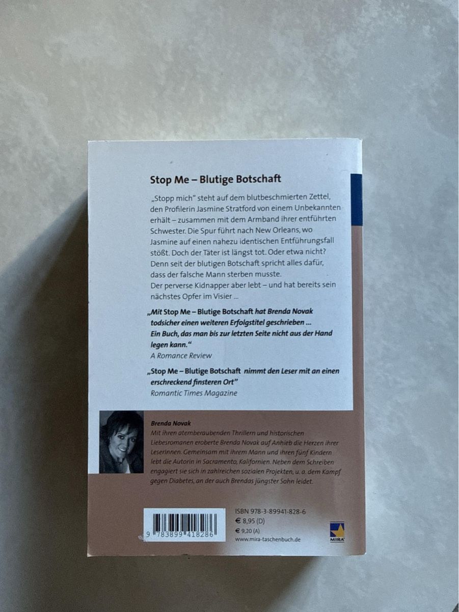 Livres: Buch Stop Me – D'occasion à Brugg AG par Wasserschlossblick 1