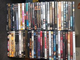 Lot de 80 DVDs films action/aventure/thriller  ...