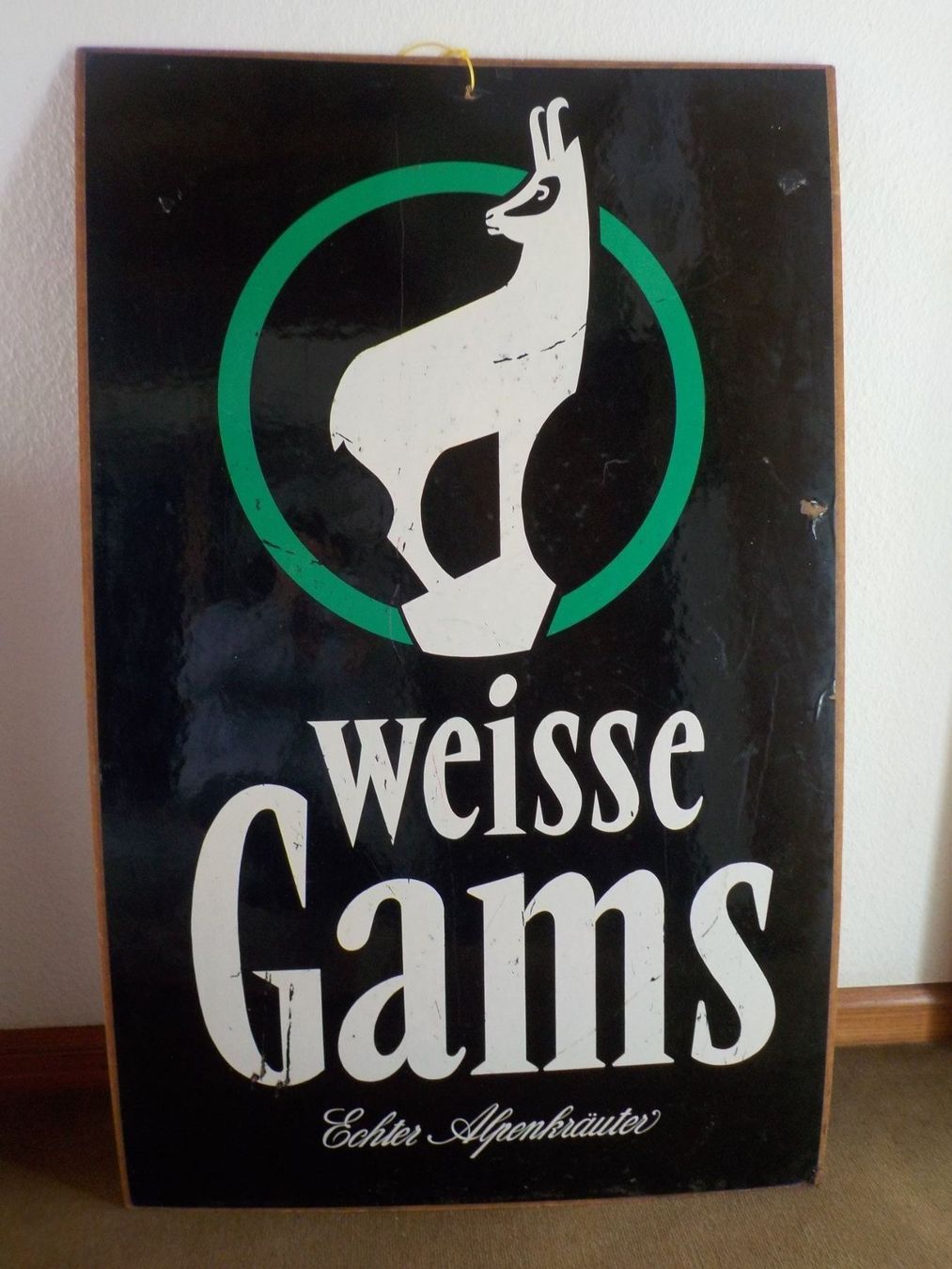 Foto & Immagini: Werbung Schild antik - Weisse Gams – Usato da Mörschwil venduto da antiksalon21 4
