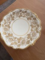 Rosenthal Pompadour Porzellanpatera mit Goldverzierung