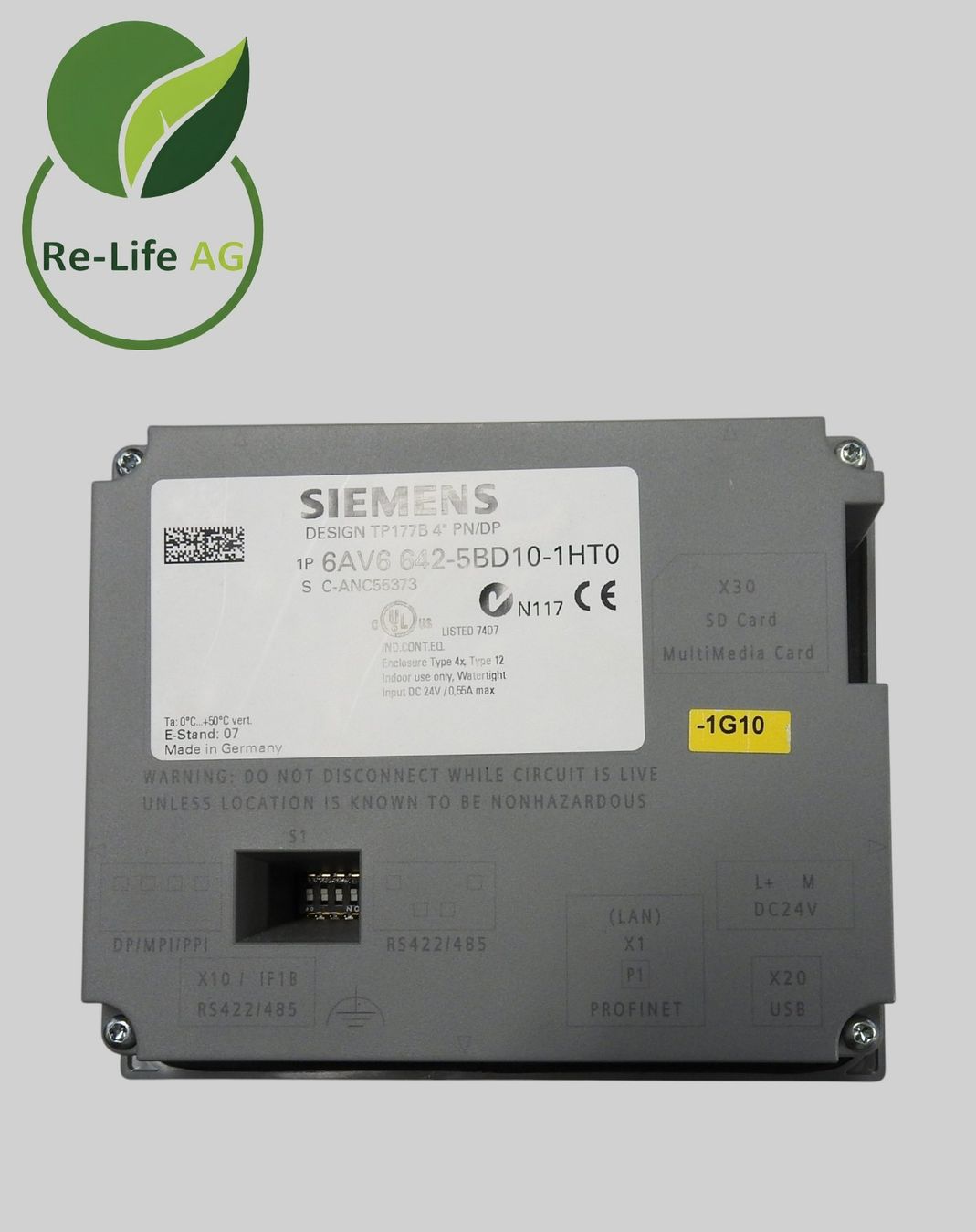 Siemens Steuerung: Siemens TP 177B 4" PN/DP Industrietouchpanel. – Gebraucht aus Reinach BL von Re-LifeAG_Labor 8