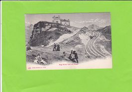 Rigi-Kulm und die Alpen--belebt